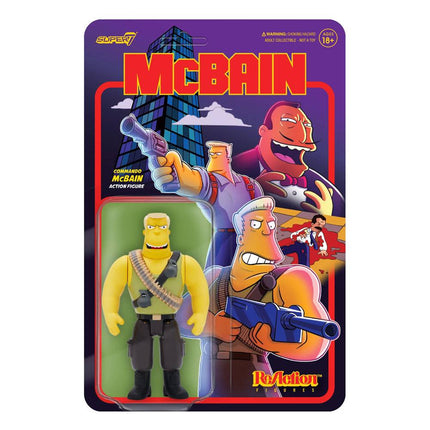 McBain - McBain (Commando) The Simpsons ReAction Action Figure Wave 1 10 cm