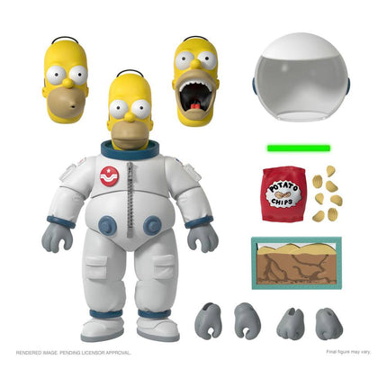 Deep Space Homer The Simpsons Action Figure Super7 Ultimates 18 cm