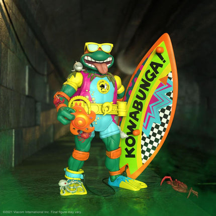 Sewer Surfer Mike Teenage Mutant Ninja Turtles Ultimates Action Figure 18 cm