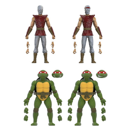 Mirage Comics Foot Soldiers & Turtles Exclusive Teenage Mutant Ninja Turtles BST AXN Action Figure 4-Pack 13 cm