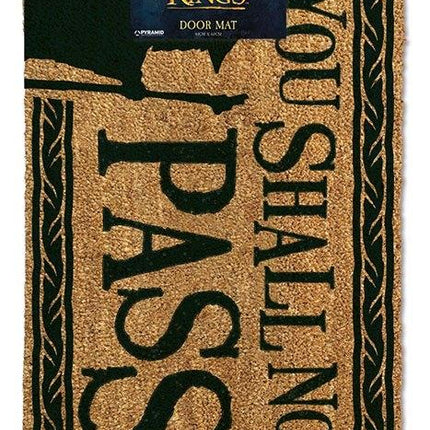 Zerbino Tappetino Porta Ingresso Signore degli Anelli You Shall Not Pass Lord of the Rings Doormat Tappeto 40x60cm (3948382683233)